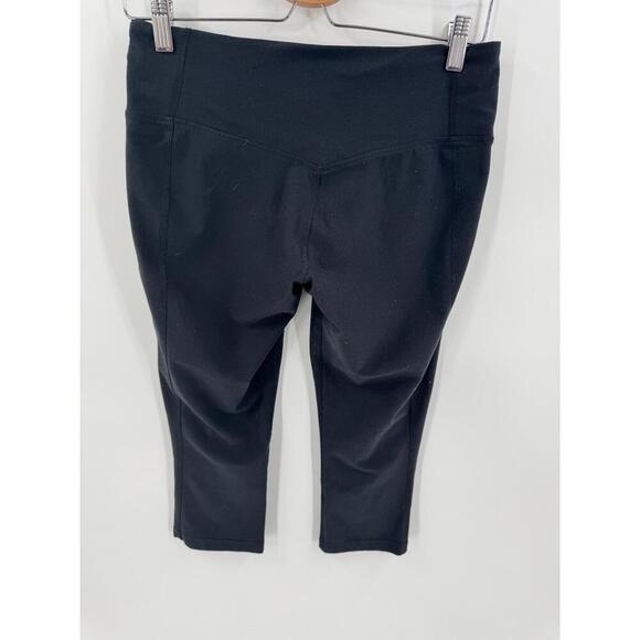 Nike Black High Waisted Capri Length Leggings Womens Pants Size Medium - Picture 1 of 7